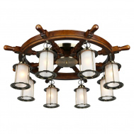 oml-50307-08 люстра потолочная omnilux ferro